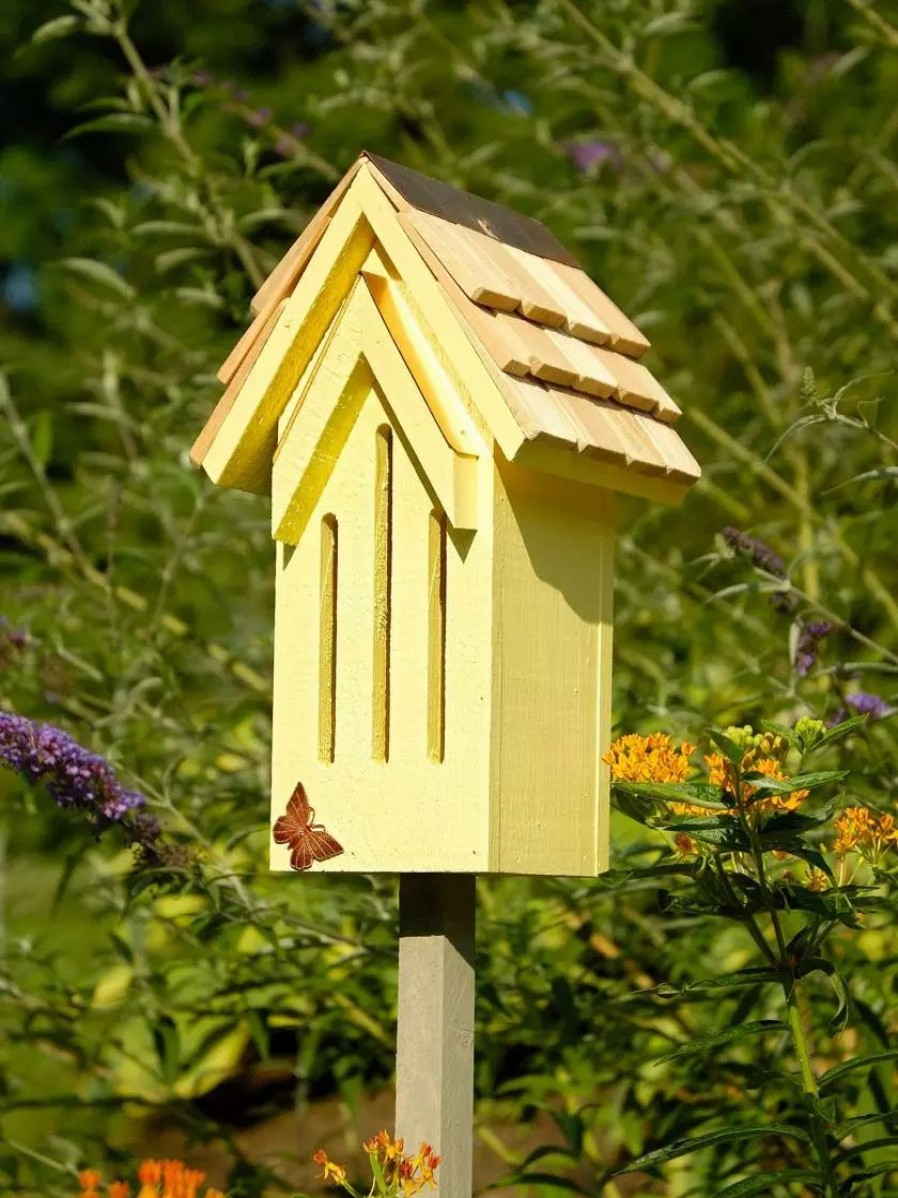 Backyard Habitat * | Gsc Heartwood Mademoiselle Butterfly House Yellow