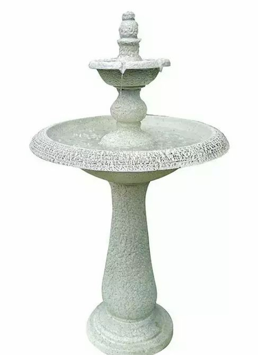 Yard & Garden Decor * | Gsc Exaco Enduro Clay Tiered Fountain