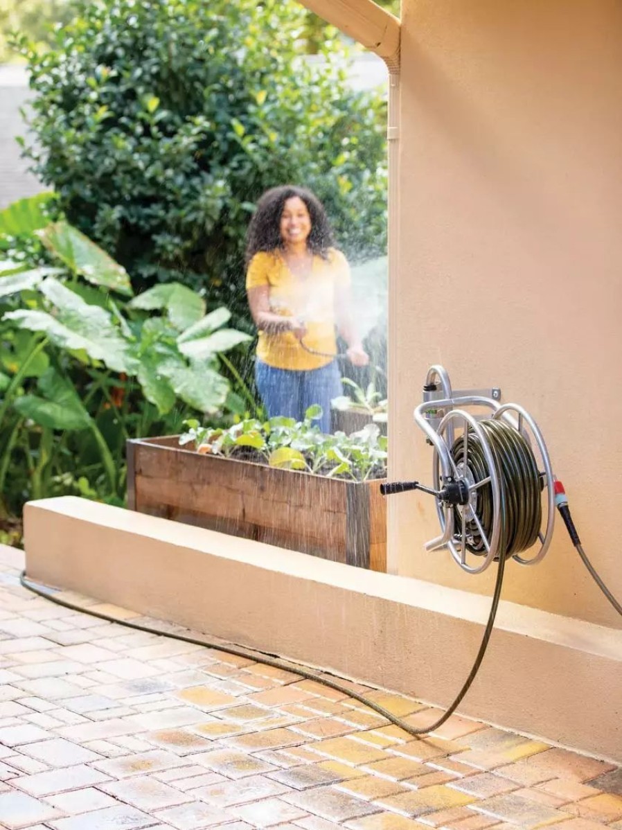 Watering & Irrigation * | Gsc Mounted Lifetime Garden Hose Reel