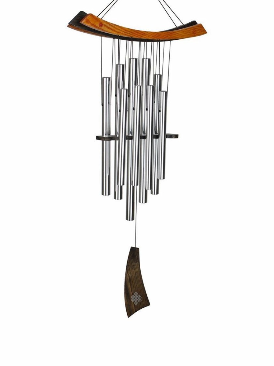 Yard & Garden Decor * | Gsc Healing Chime Silver