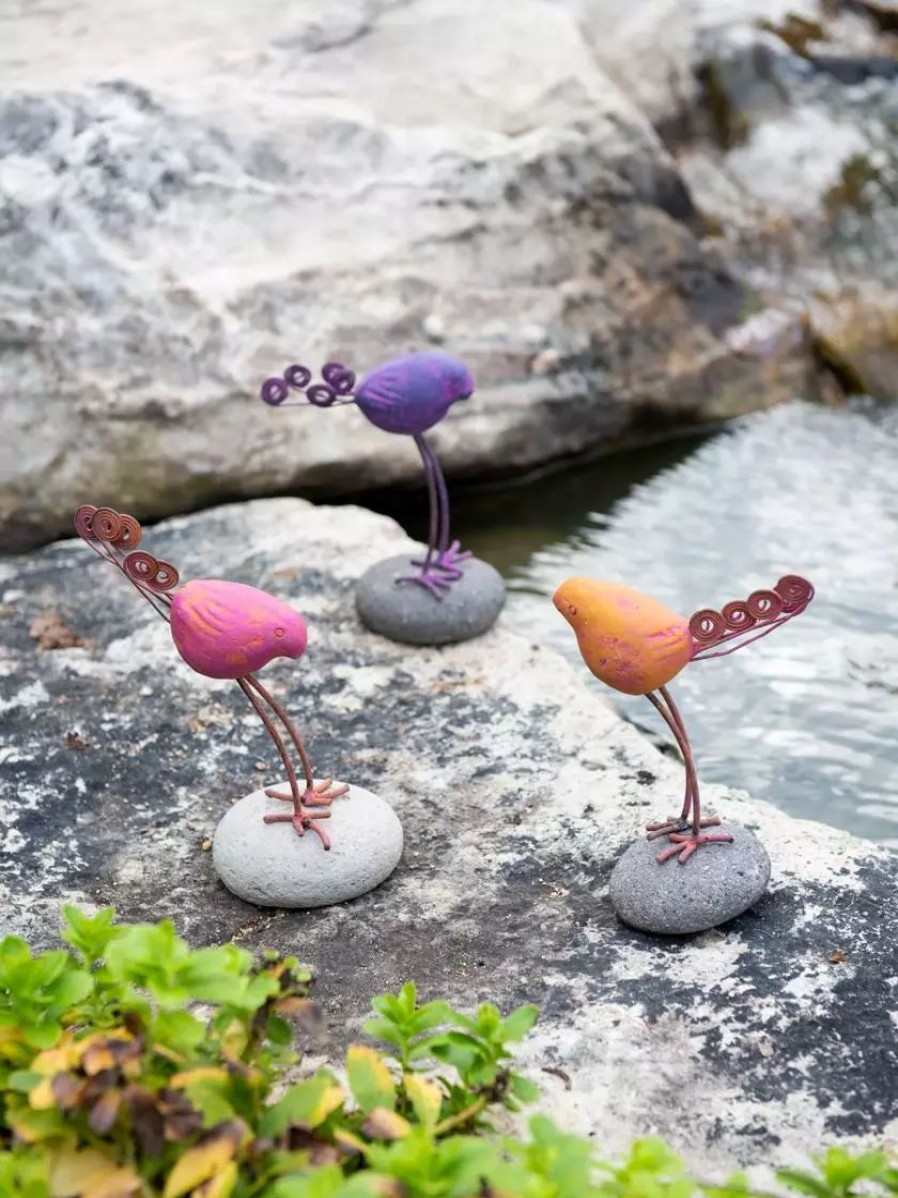 Yard & Garden Decor * | Gsc Birds On Stones Set