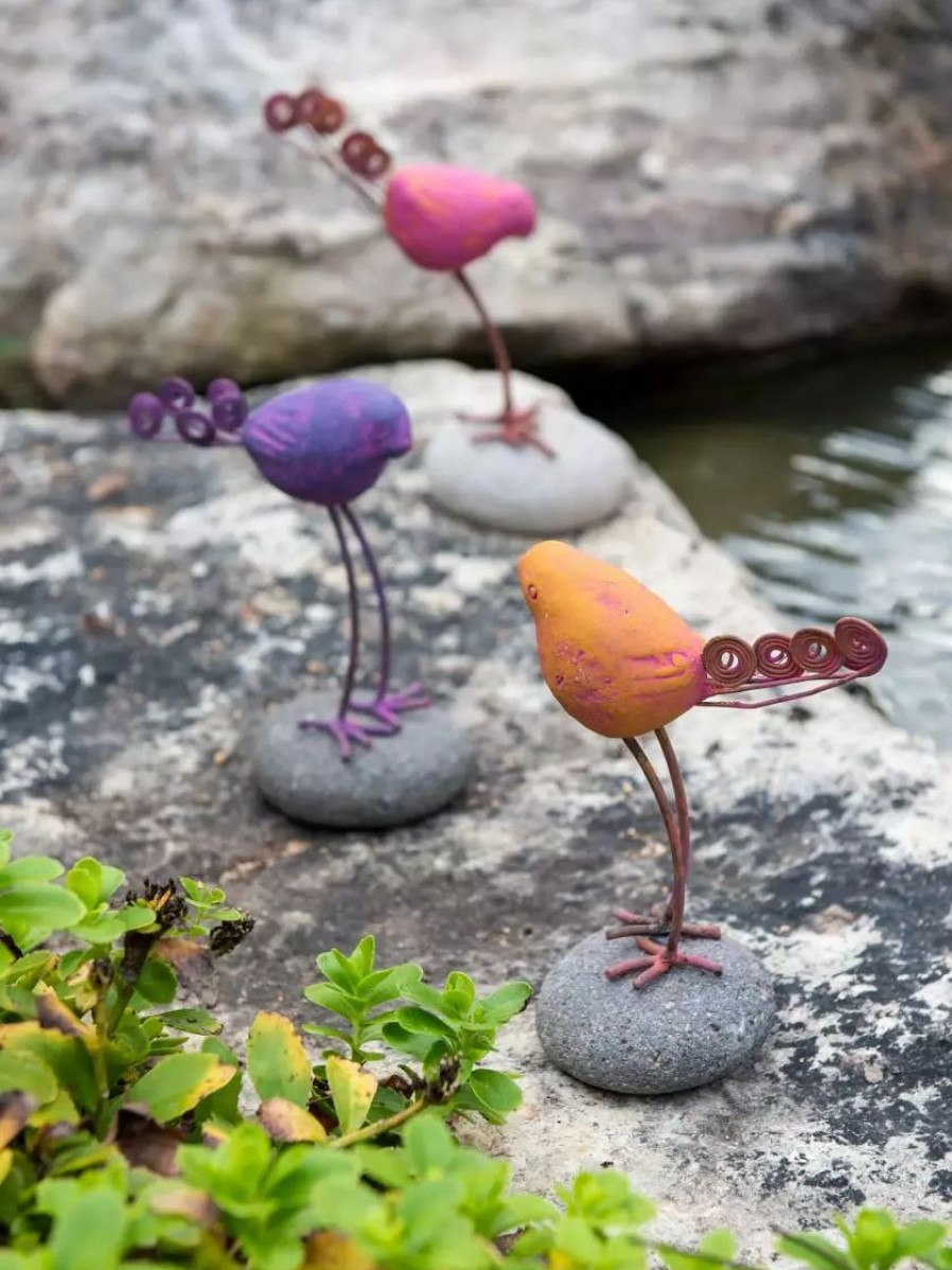 Yard & Garden Decor * | Gsc Birds On Stones Set