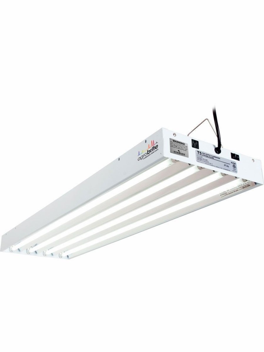 Indoor Garden * | Gsc Agrobrite Designer 216W T5 4-Tube Fixture With Bulbs, 4