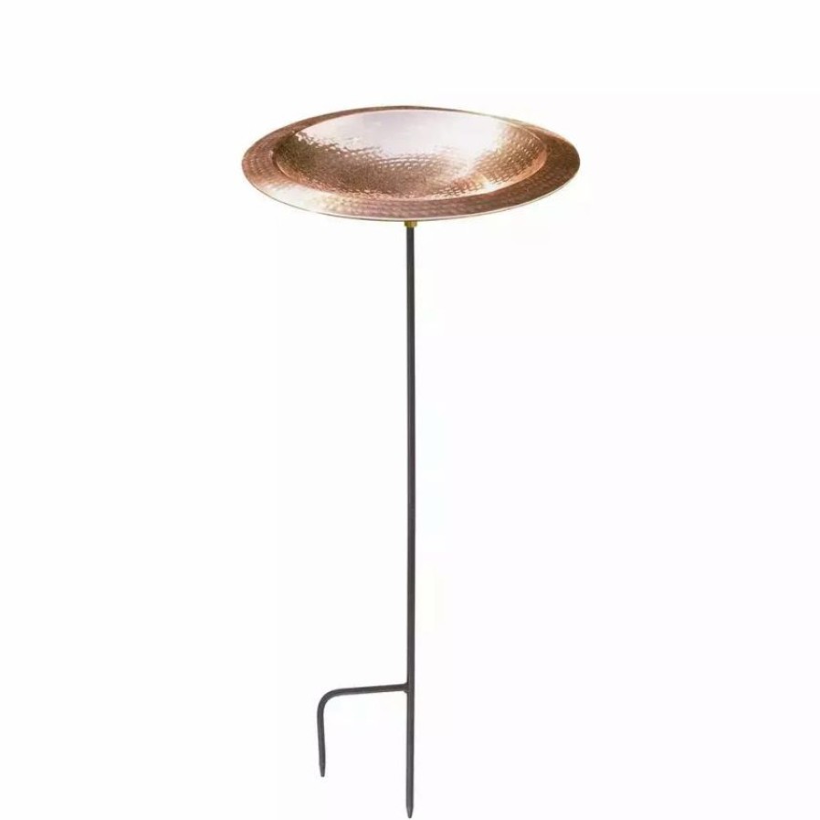 Backyard Habitat * | Gsc Achla Designs Hammered Copper Bowl Bird Bath