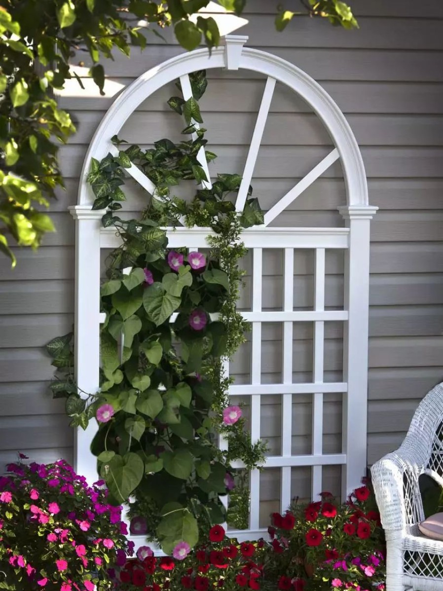 Yard & Garden Decor * | Gsc Vienna Vinyl Trellis