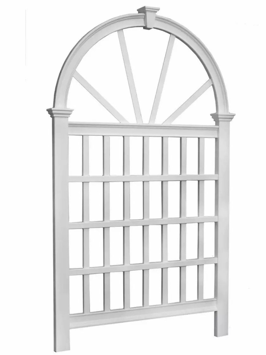 Yard & Garden Decor * | Gsc Vienna Vinyl Trellis