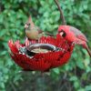 Backyard Habitat * | Gsc Desert Steel Sunset Peony Bird Feeder