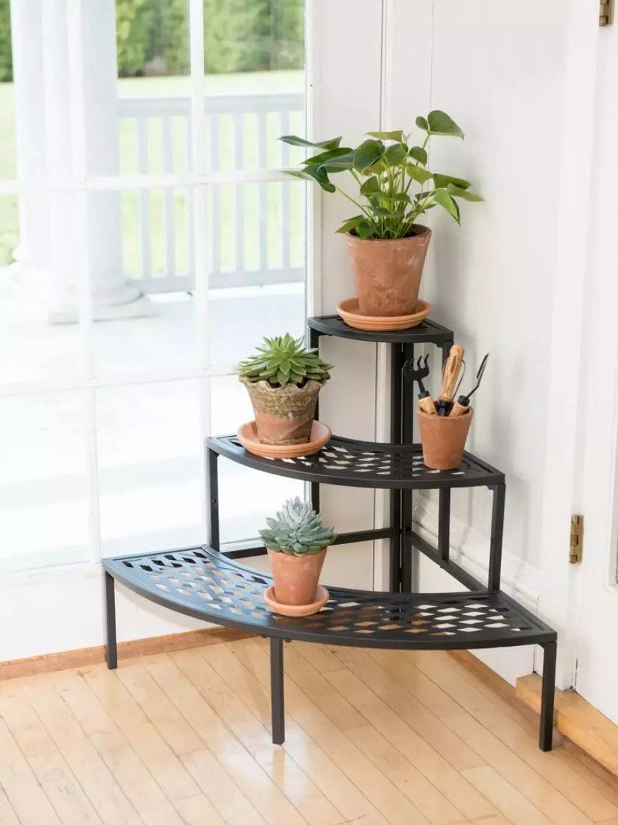 Indoor Garden * | Gsc Quarter-Round Lattice Plant Stand