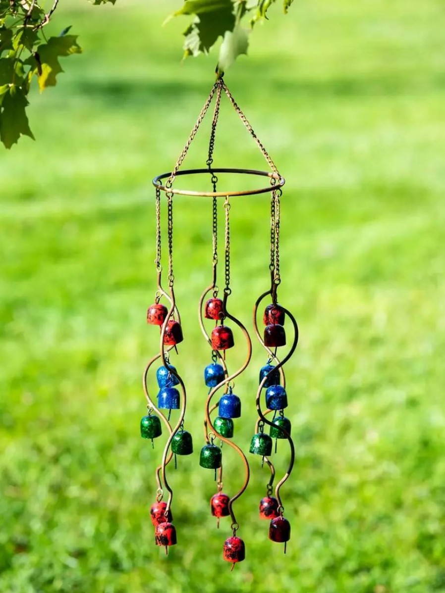 Yard & Garden Decor * | Gsc Spiral Bells Wind Chimes