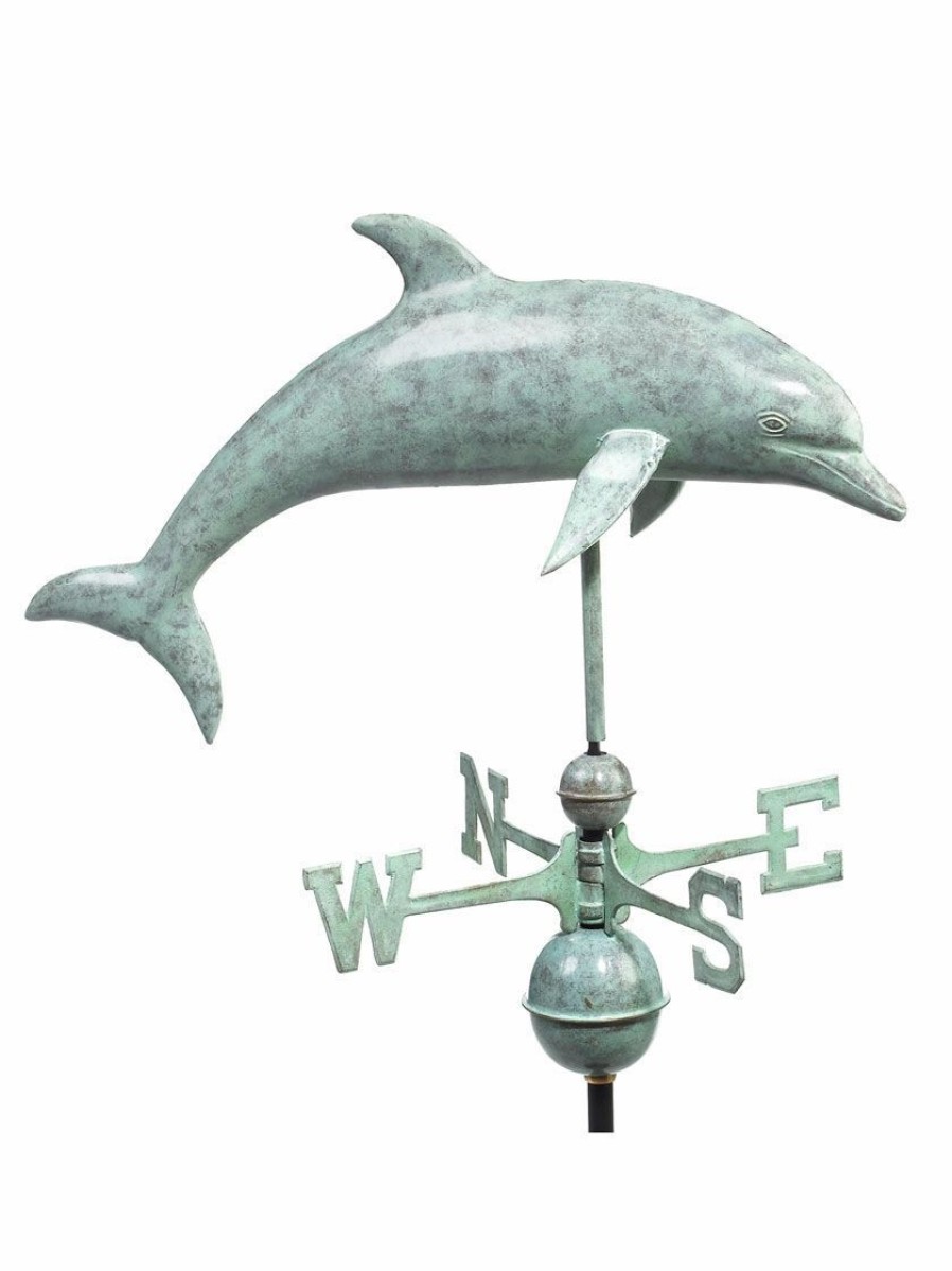 Yard & Garden Decor * | Gsc Dolphin Weathervane