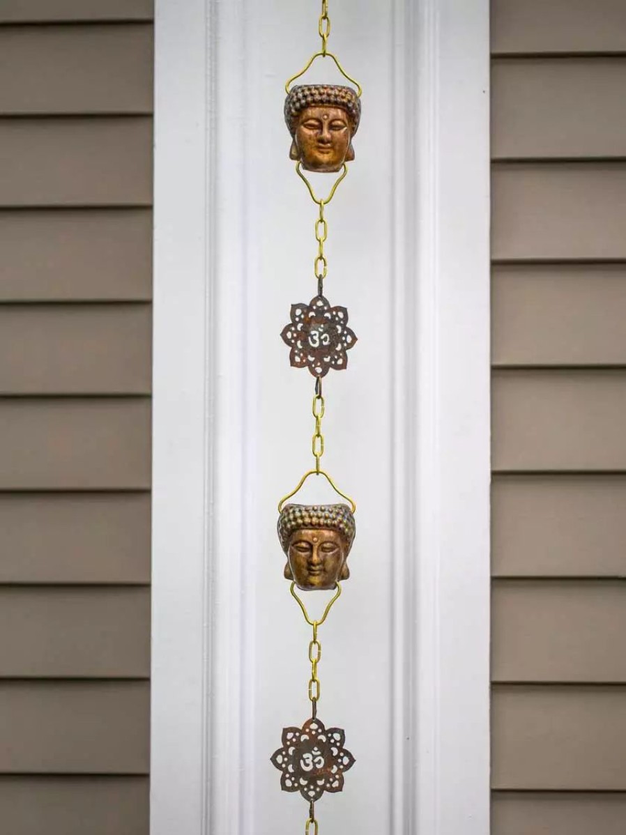 Yard & Garden Decor * | Gsc Buddha Rain Chains, 8.5