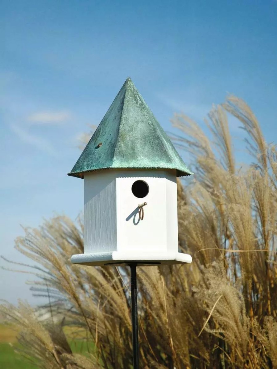 Backyard Habitat * | Gsc Heartwood Copper Songbird Deluxe Bird House