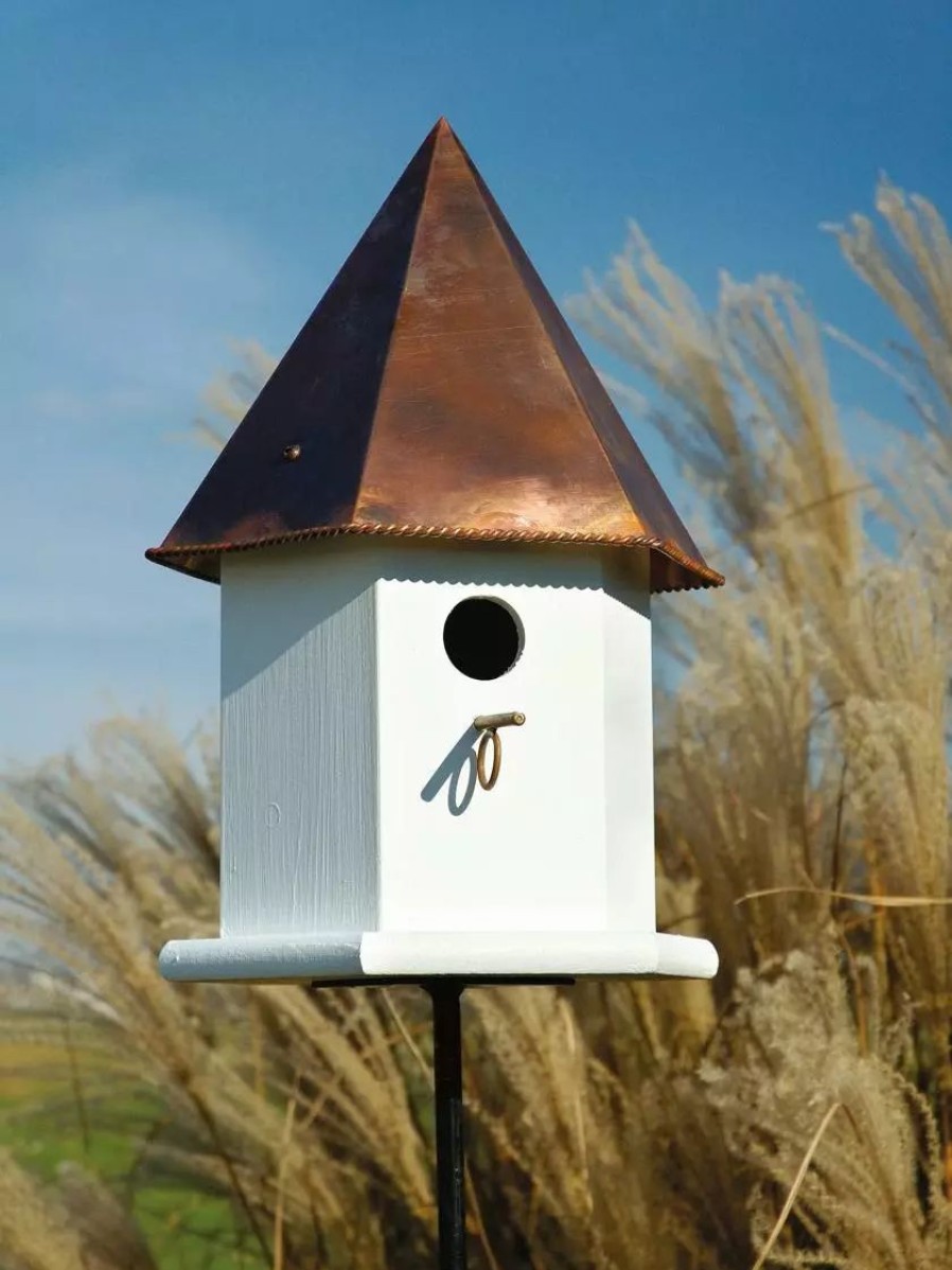 Backyard Habitat * | Gsc Heartwood Copper Songbird Deluxe Bird House