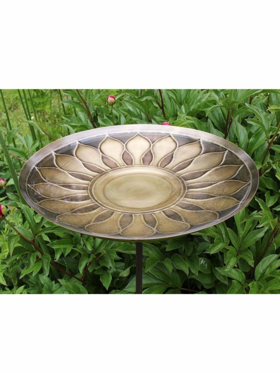 Backyard Habitat * | Gsc Achla Designs African Daisy Birdbath With Stake