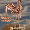 Yard & Garden Decor * | Gsc Rooster Copper Weathervane