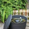 Watering & Irrigation * | Gsc Matte Black Ribbed Hose Pot With Lid