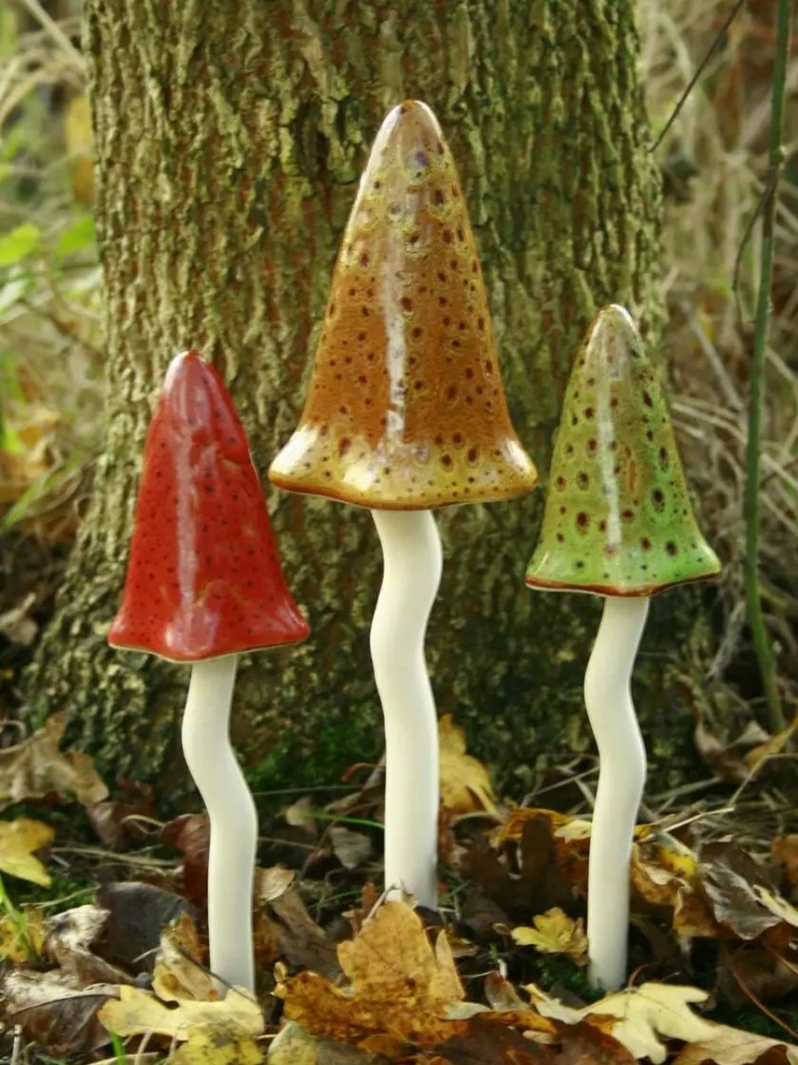 Yard & Garden Decor * | Gsc Potting Shed Tinkling Toadstool Sculptures, Set Of 3