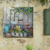 Yard & Garden Decor * | Gsc Pansy Basket Outdoor Wall Art