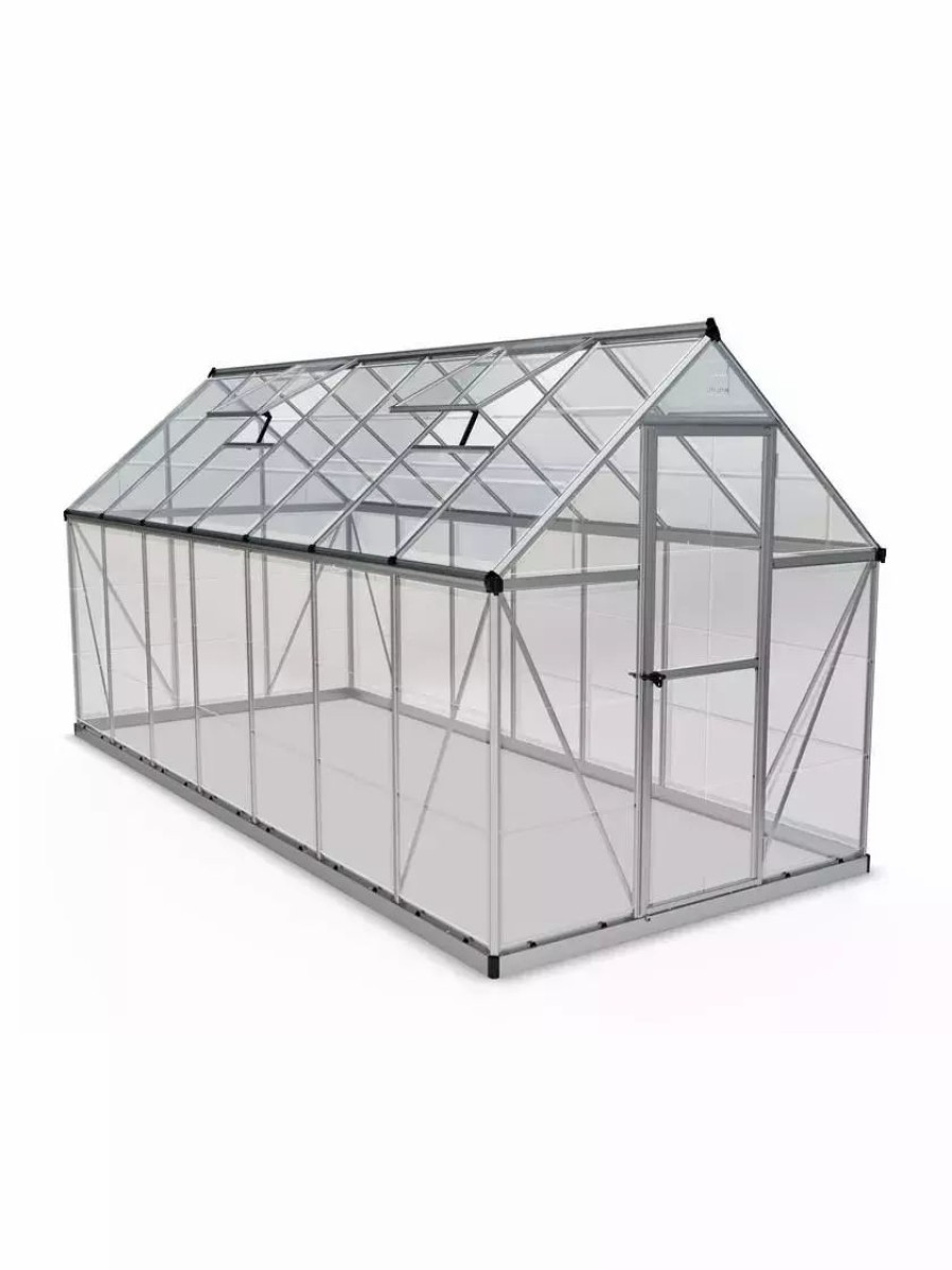 Season Extenders * | Gsc Canopia By Palram Harmony Greenhouse, 6 X 14 Silver