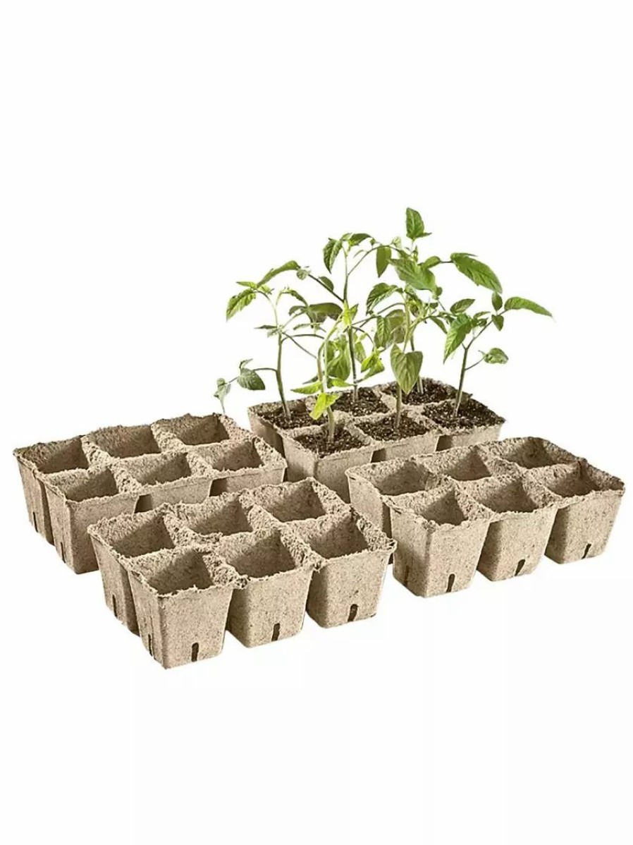 Indoor Garden * | Gsc 2-3/4 Square Cowpots 6-Packs, Set Of 4