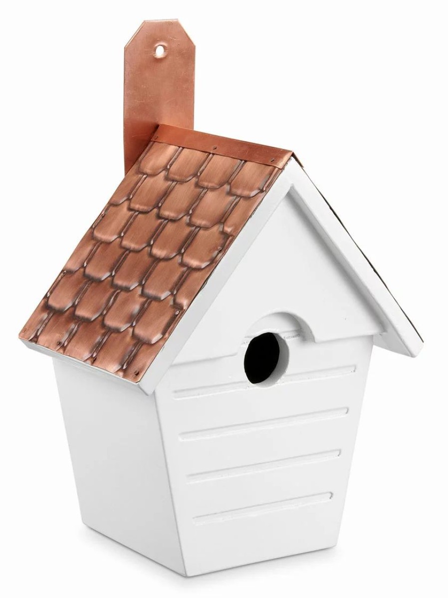 Backyard Habitat * | Gsc Classic Cottage Bird House With Copper Roof