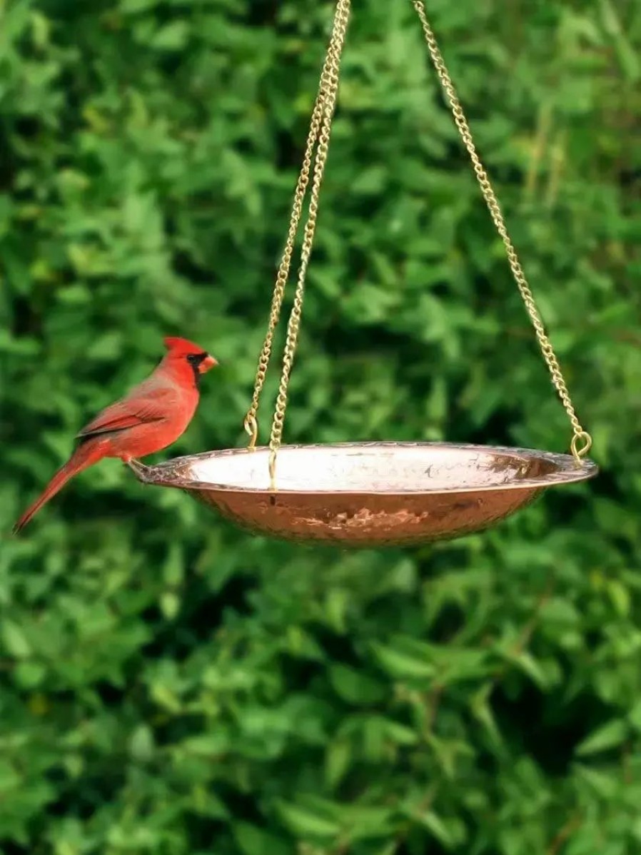 Backyard Habitat * | Gsc Copper Hanging Birdbath