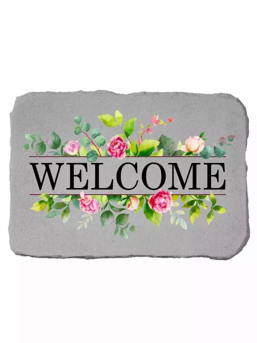 Yard & Garden Decor * | Gsc Welcome Stone