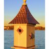 Backyard Habitat * | Gsc Copper Shingled Roof Bird House