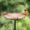 Backyard Habitat * | Gsc Copper Birdbath, 18 With Stake