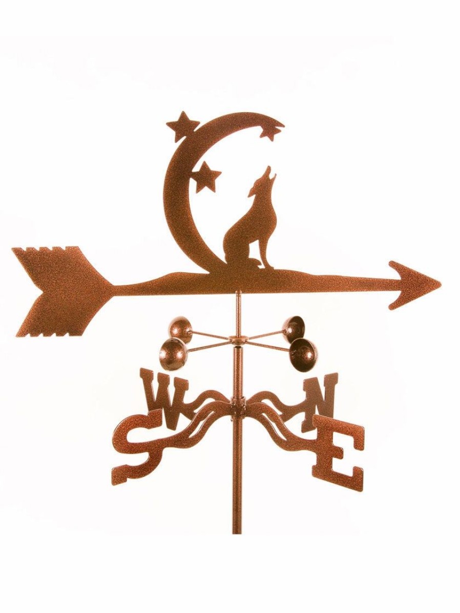 Yard & Garden Decor * | Gsc Ez Vane Coyote With Moon And Stars Weathervane