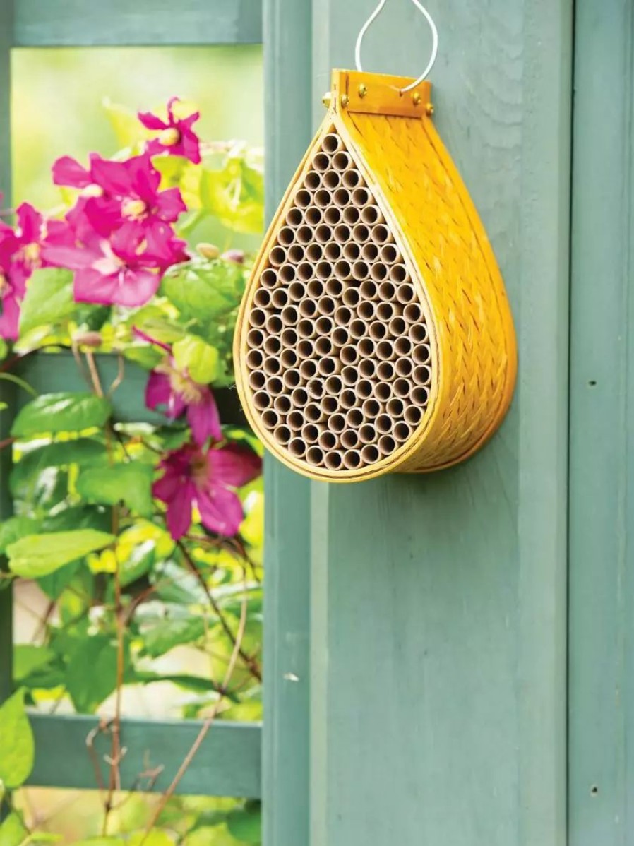 Backyard Habitat * | Gsc Teardrop Bamboo Mason Bee House