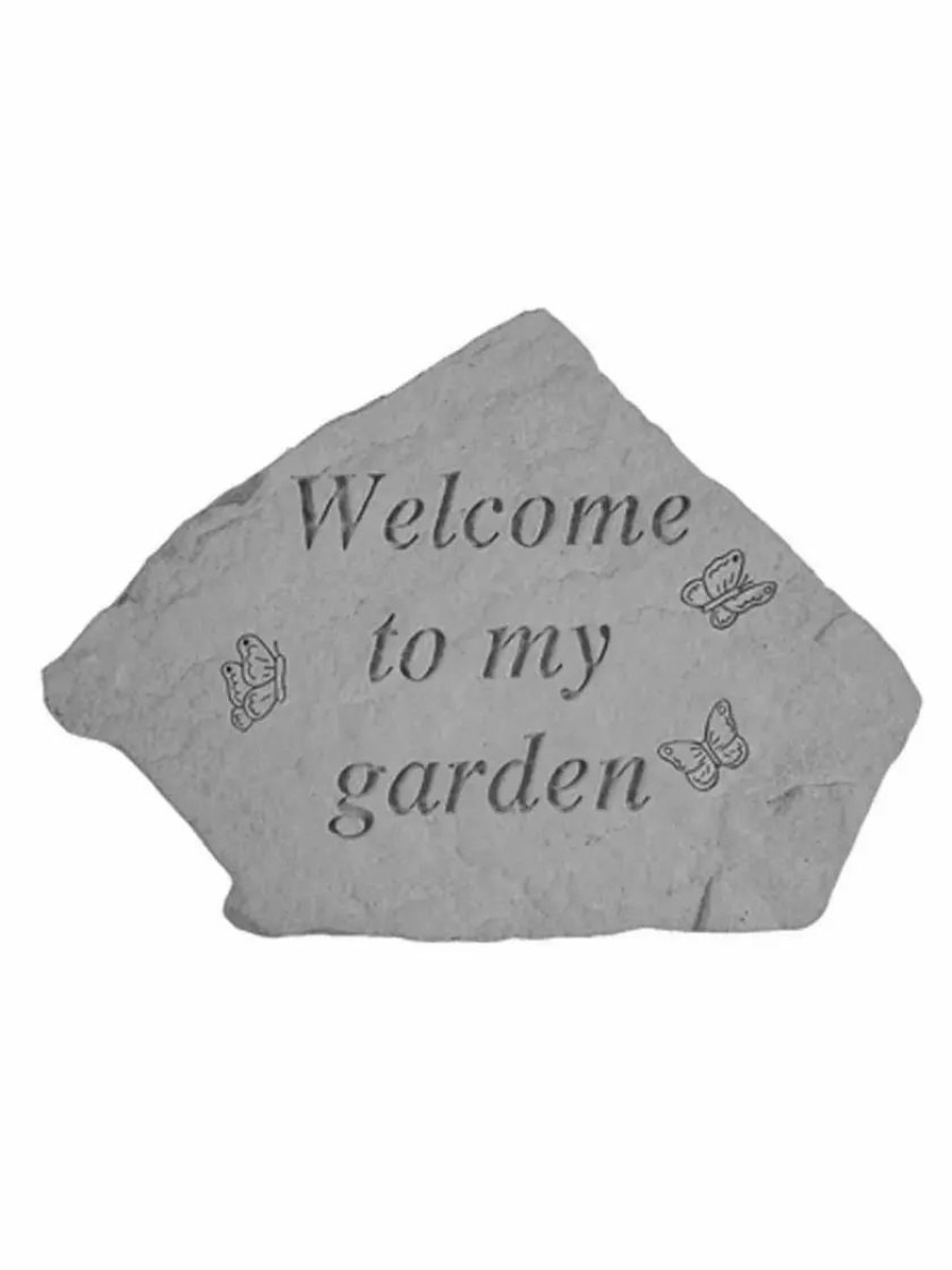 Yard & Garden Decor * | Gsc Welcome To My Garden Stone