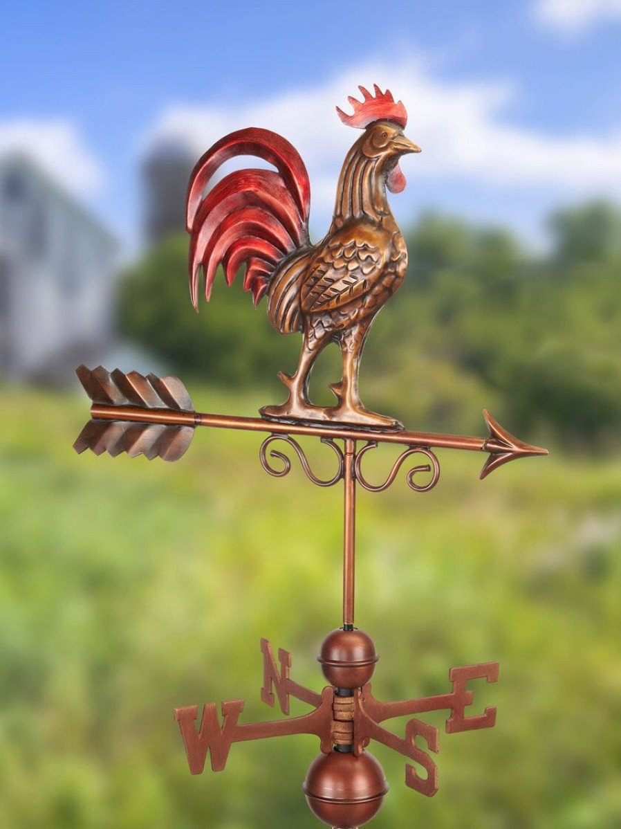 Yard & Garden Decor * | Gsc Bantam Rooster Weathervane