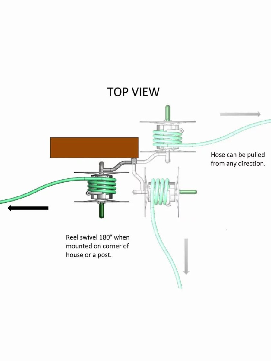 Watering & Irrigation * | Gsc Yard Butler Mighty Hose Reel