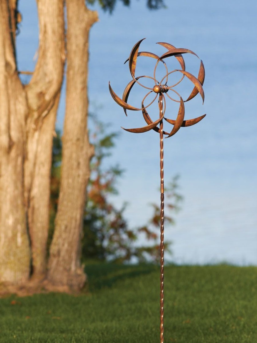 Yard & Garden Decor * | Gsc Feather Staked Wind Spinner, 15